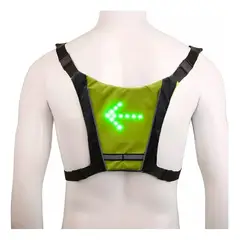GENERICO - Chaleco Led Indicador Dirección Ciclista Scooter Color Verde