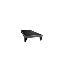 FLOBAL - Base de Cama 1 Plaza 90X190X35 CM - Gris Felpa