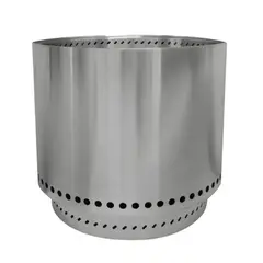 VERKEN - Brasero sin Humo Brann Acero Inoxidable 304 + Acc / 50 cm - Metálico
