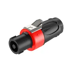 ROXTONE - Conector de audio hembra speakon 4 polos Rojo