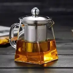 GENERICO - Tetera Resistente Al Fuego Con Infusor Para Té 750ml