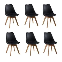 CORI CORI - Pack 6 Sillas Tulip Negro