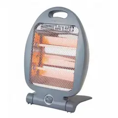 GENERICO - Calefactor Estufa Halógeno 800w Bajo Consumo Oficina Gris