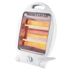 GENERICO - Calefactor Estufa Halógeno 800w Bajo Consumo Oficina Blanco