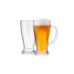 ALLEGRA - Pack 2 Vasos Cerveceros Modelo Bavaria De 600mL