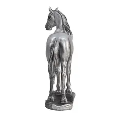 GENERICO - Figura Poli Caballo Plata 34 Cm.