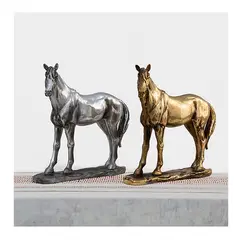GENERICO - Figura Poli Caballo Oro 34 Cm.