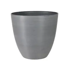 MOBII - Macetero Grande. Simil Piedra. 44X46X46 Cm. Gris