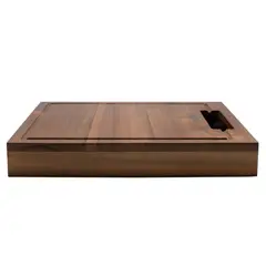 WAYU - Tabla de Madera Acacia con Bowl de Acero Circular Cocina