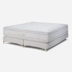 ROSEN - Box Spring Gray II Super King 200 x 200 cm