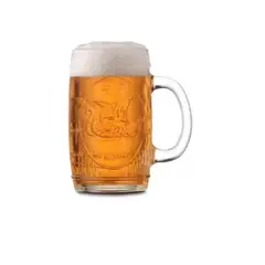 GENERICO - 4 Vasos Cerveceros / Shoperos 480ml Vikingos Color Transparente