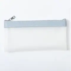 GENERICO - Estuche Para Lápices Transparente Modelo Nórdico - Celeste