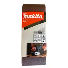 MAKITA - Lija de Banda 3x18" 3Pzs G120 Madera-Metal D-59221