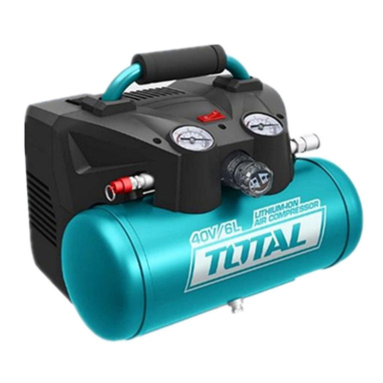Compresor Aire Inalámbrico 40v 6lts Total Tacli2003