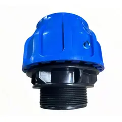 GENERICO - Enlace Compresion Macho Hdpe 75mmx2 12 Plansa Manguera