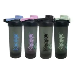 KEEP - Botella Sport Shaker 700ml Outdoor Gym Gimnasio Sport Azul