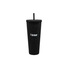 KEEP - Vaso Mug Tumbler 710ml Bebidas Cafe + Bombilla Negro