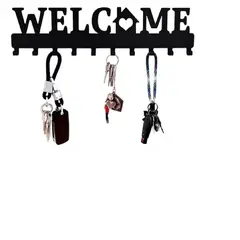 GENERICO - Hermoso Colgador De Llaves Metallico Decorativo 10 Ganchos