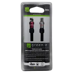 GREEN E - Cable Audio Stereo 2MTS
