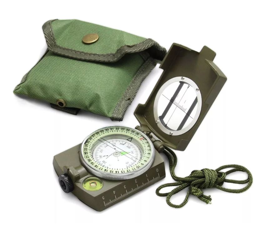 Brújula Táctica Militar Multifuncion Luminosa Camping Verde