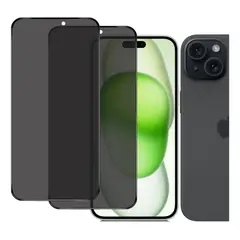 GENERICO - Lamina de Vidrio Templado Antiespia Para iPhone 15 Normal