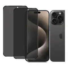 GENERICO - Lamina de Vidrio Templado Antiespia Para iPhone 15 Pro Max