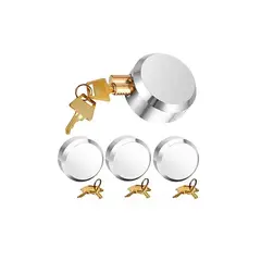 GENERICO - Candado Redondo De Seguridad Con Grillete Oculto Dos Llaves