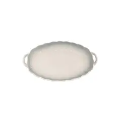 GENERICO - Pack 4 Plato Sopero Decorativo Diseño Flor Ovalado Asas