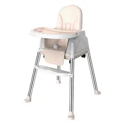 ACTUAL - Silla De Comer Para Bebés Beige Portátil Con Ruedas