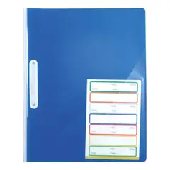ADETEC - Carpeta Acoclip Oficio Tipo Fast Con Bolsillo Y 21 Stickers