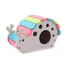 GENERICO - Casa Hamster Roedores Arcoiris 14 X13 Cm