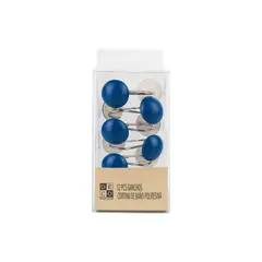 DECO EXPRESS - Set Ganchos Poliresina Azul