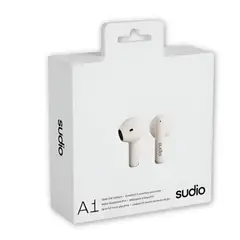 SUDIO - Audífonos Premium Line Earphones A1 TWS MIDNIGHT WHITE - Blanco