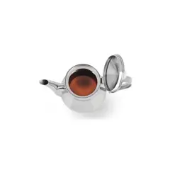 GENERICO - Tetera Té Acero Preparar Infusiones Filtro 700mL