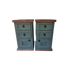 CASAHOGGAR - Velador Rustico Pack Consenza Verde