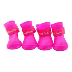 METALFER - Botas Antideslizante Impermeable Mascota Perro XXL Rosa