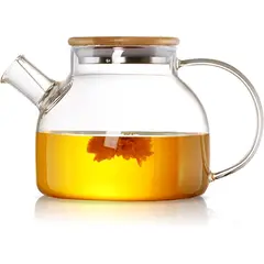 REGALITOLINDO CL - Tetera de Vidrio Borosilicato Resistente Fuego/Frío 1 L