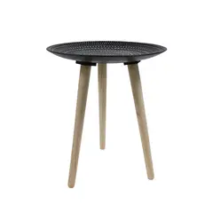 NEWTREE - Mesa Decorativa Vintage Mandala Negro 40x42cm