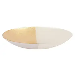 HERRERA MAISON - Bowl Servir L Blanco Gold 32 CM