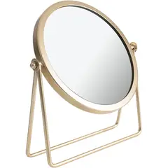 REGALITOLINDO CL - Espejo De Tocador Redondo Dorado Metal Design