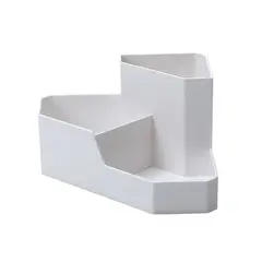 ISOFIT - Organizador Escritorio Esquinero 22x11x17cm Blanco