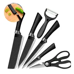 GENERICO - Kit De Cuchillos Contiene 6 Diferentes Piezas Apariencia Elegante