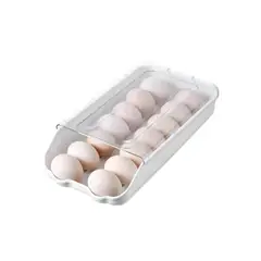 GENERICO - Caja De Almacenamiento De Huevos Tapa Transparente Visible Y Apilable