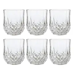 BAZUCA - Set 6 Vasos Whisky Longchamp 320ml Vidrio Chic Haus