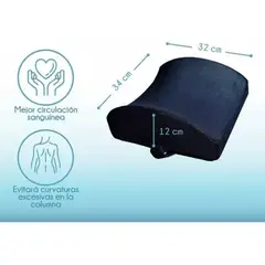 GENERICO - Almohada Cervical Memoria Ortopedico Lumbar Ergonomica