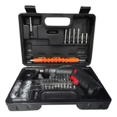 IMPORTCLICK - Maleta Taladro Destornillador Inalámbrico 3.6 V 45 Accesorios Frecuencia 50 Hz x 60 Hz