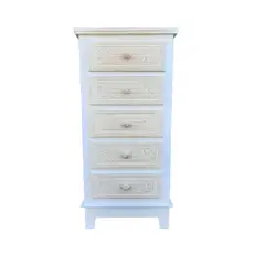 GENERICO - Cómoda cajonera 5 cajones tallados