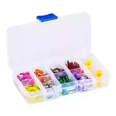 GENERICO - Caja Con 80 Fusibles 3 A 30 Amperes Uso Automotriz Autos