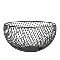 REGALITOLINDO CL - Frutero Metal Twister Negro Mate