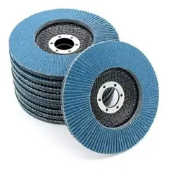 KUANGYE - 20 Discos Lija Azul Flap Traslapado 4 1/2 Pulgadas Grano 40